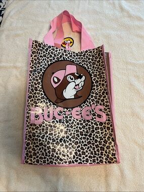 Buc-ee's Pink Leopard Reusable Tote Bag